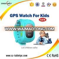 Wrist watch phone gps tracking device for kids / Position monitoring kids gps watch phone /Sos calling kids GPS tracker